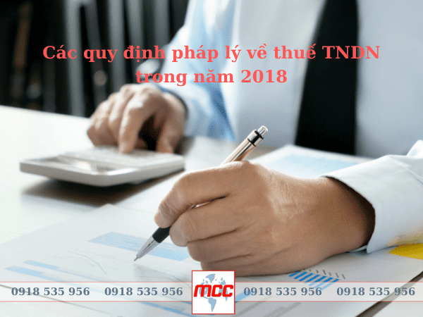 Quy định về thuế TNDN năm 2018
